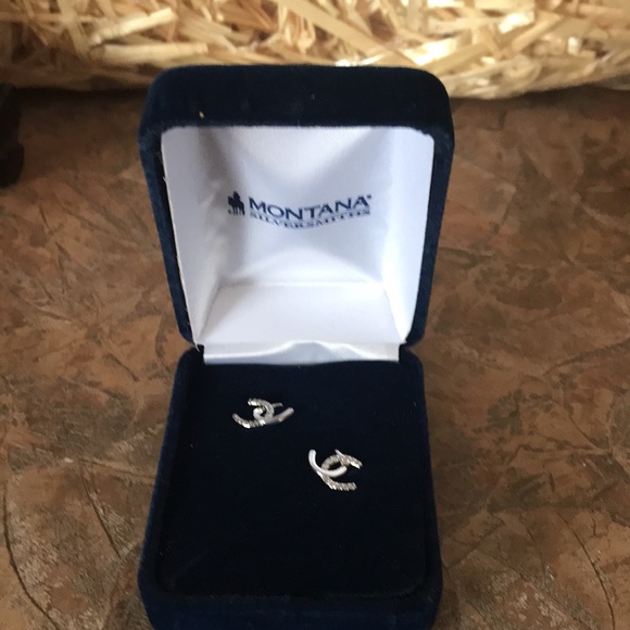 Montana Silversmiths double horseshoe earrings set - Picture 7 of 7